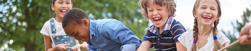 Blije kinderen