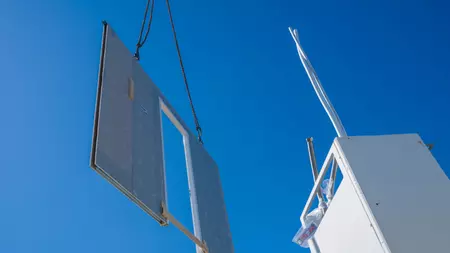 Inhijsen complete, prefab binnenwand FUTUROWALL XL