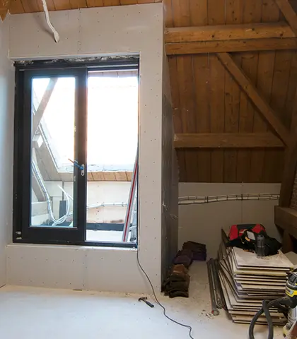 Transformatie monumentale schuur naar woningen - binnenzijde